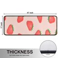 thumbnail image 5 of Kitchen Rugs Sets Of 2,Strawberry Plants Fruit Light Pink Pattern Anti Fatigue Kitchen Mat Rugs Non Slip Washable,Decorative Kitchen Floor Mats for Kitchen,Sink,Laundry,17"x47"+17"x47", 5 of 5