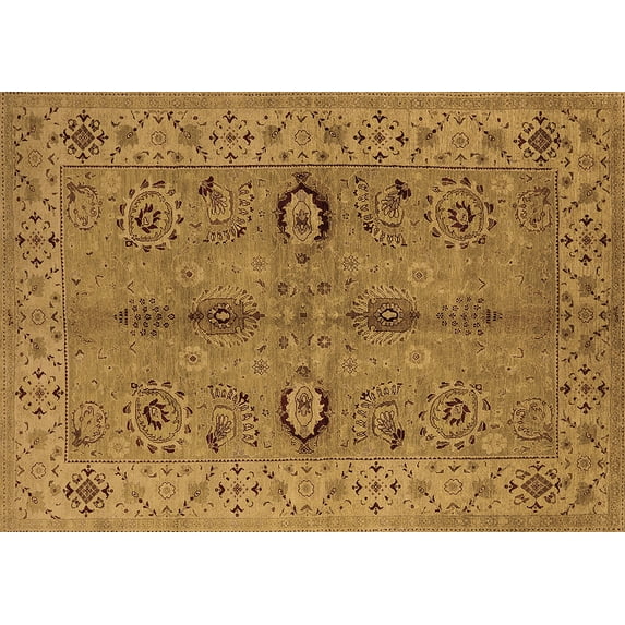 Ahgly Company Indoor Rectangle Oriental Brown Traditional Area Rugs, 3' x 5'