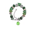 thumbnail image 2 of 12mm Crystal Rivoli - Lime Green Green Christmas Bead Bracelet, 2 of 4