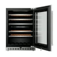 thumbnail image 2 of 24 in. Dual Zone 52-Wine Bottles Wine Cooler in Stainless Steel, 2 of 6
