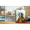 thumbnail image 2 of Ahgly Company Machine Washable Indoor Round Transitional Crimson Red Area Rugs, 3' Round, 2 of 7