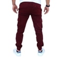 thumbnail image 2 of Jogger cargo de gabardina stretch John Silver Corte skinny color vino, 2 of 3