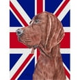 thumbnail image 1 of Carolines Treasures SC9880GF Redbone Coonhound avec le Drapeau Britannique Drapeau Anglais Jack, 1 of 3