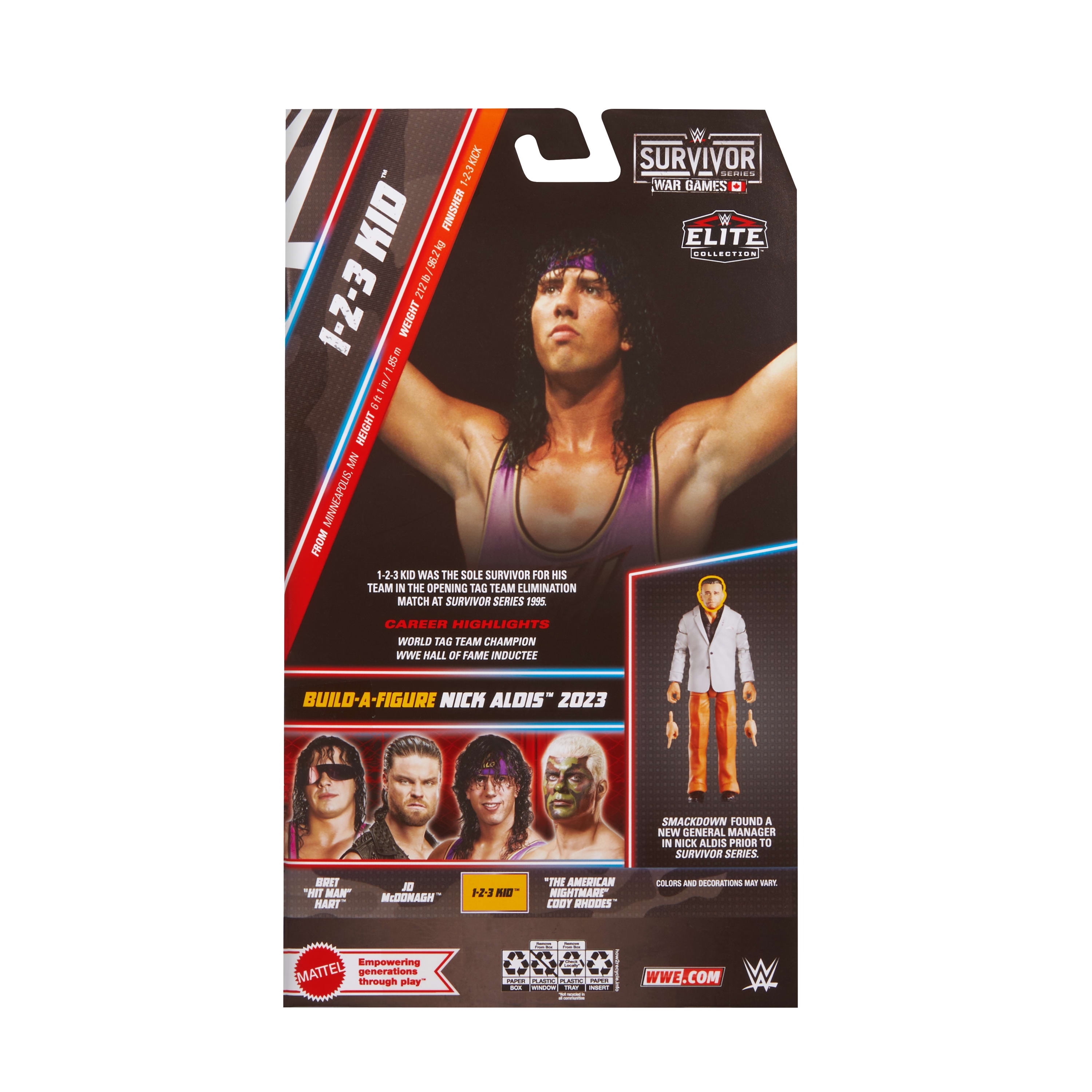 WWE Elite Collection Premium Live Event 123 Figurine d’action pour enfants, collection Survivor Series