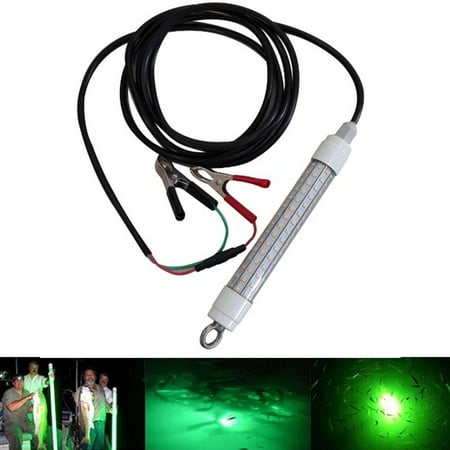 12V LED Underwater Attract Fish Squid Lamp Submersible Fishing LED Light Night,