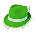 thumbnail image 5 of Gieenan Unisex Irish Hat Green Irish Hat White Ribbon Patricks Day Festival Hat for Men Women Theme Parties, 5 of 10