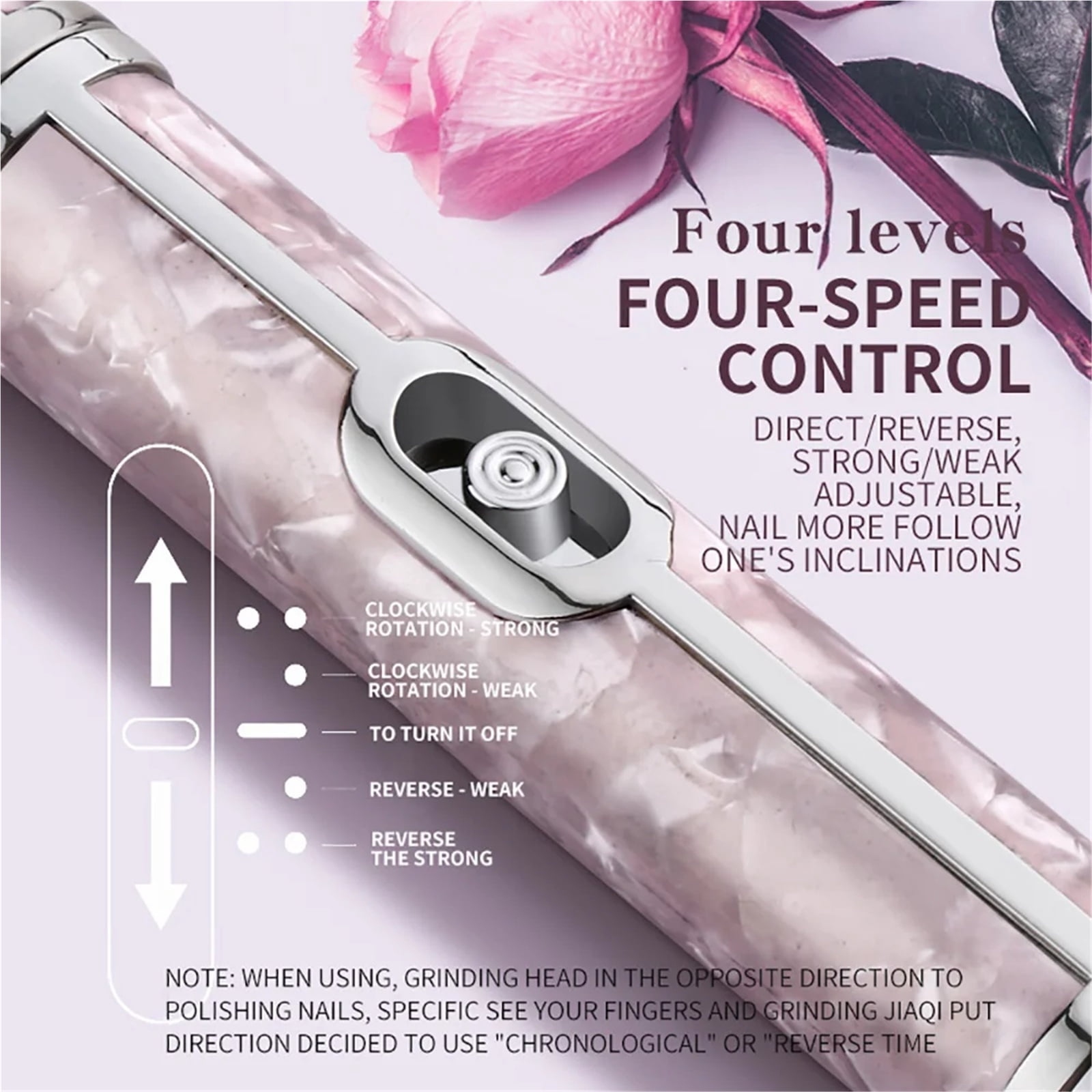 Mini Portable Nail Drill Electric Nail Drill Set Portable Polisher Rechargeable Manicure Electric Nail Grinder