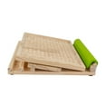 thumbnail image 1 of Tabla inclinada de madera maciza, tabla inclinada de madera antideslizante, cuña de ejercicio ajustable, 1 of 9