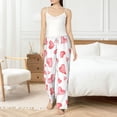 thumbnail image 6 of Lsque Pink Hearts Print Women's Pajama Pants, Lounge Pant - Comfortable Home Wear,Elastic Waistband, Stylish Design-XX-Large, 6 of 9