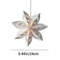 thumbnail image 3 of XYAIYT Christmas Tree Christmas Decorations Hanging Christmas Ornaments Paper Christmas Snowflake Hanging Decoration Delicate Layered Paper Reusable for Home Mantel and Tree Decor 9.4x9.4x1.2in White, 3 of 6