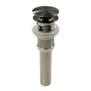 HIGHPOINT COLLECTION  Brushed Nickel Finish Umbrella Drain with Overflow For Bathroom Sinks