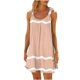 thumbnail image 1 of Vestido de Verano para las Mujeres Impreso sin Mangas Cuello Redondo, Suelto de Rodilla de Longitud Vestido Casual para la Primavera, 1 of 5