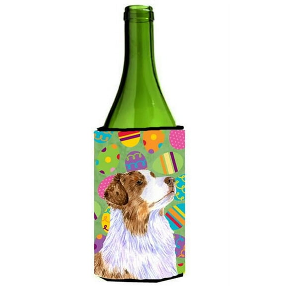 Australian Shepherd Easter Eggtravaganza Wine Bottle  Hugger - 24 oz.