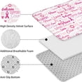 thumbnail image 5 of Pink Breast Cancer and Love Bathroom Rugs Sets 3 Piece,Toilet Cover Set,Absorbent Non Slip Bathroom Mats Sets with U-Shaped Contour Rug Toilet Rug Set, 5 of 5