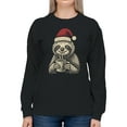 thumbnail image 2 of Cozy Christmas Sloth with Cocoa Women's Sweatshirt, 2 of 3