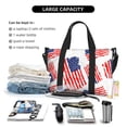 thumbnail image 4 of Travel Duffle Bag USA Flag Print cool Travel Tote Bags Carry on Luggage Waterproof Weekender Bags with Top Handle Adjustable Shoulde Strap for Travel Gym, 4 of 5