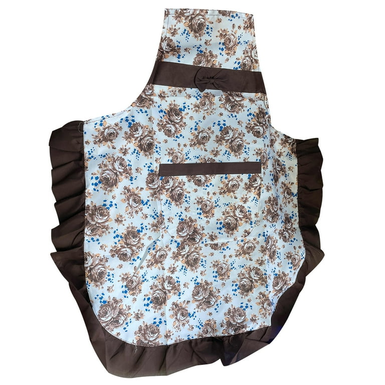 LEAQU Lovely Home Work Apron, Floral Print Restaurant