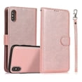 thumbnail image 1 of Funda tipo cartera de PU con tapa para iPhone X/XS, estilo empresarial, con cordón, ranuras para tarjetas, función atril, compatible con carga magnética, a prueba de caídas, protección total., 1 of 5