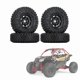 thumbnail image 5 of 4 pcs 85 mm 1.55 Metal Rims with Tires for 1/10 RC Crawler Car Axial Jr D90, black, 5 of 5