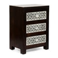 thumbnail image 4 of WOODEN 3 DRAWER BONE FITTED NIGHTSTAND, 4 of 5