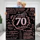 thumbnail image 1 of LHSHID 70th Birthday Gifts for Women Happy 70th Birthday Gift Ideas 70 Year Old Gifts for Grandma Nana Wife Mom Flannel Fleece Soft Throw Blanket for Bed Sofa 30"x40", 1 of 7