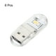 thumbnail image 3 of Luz nocturna LED portátil USB de Uxcell con 2 perlas, luz cálida, paquete de 6, 3 of 5