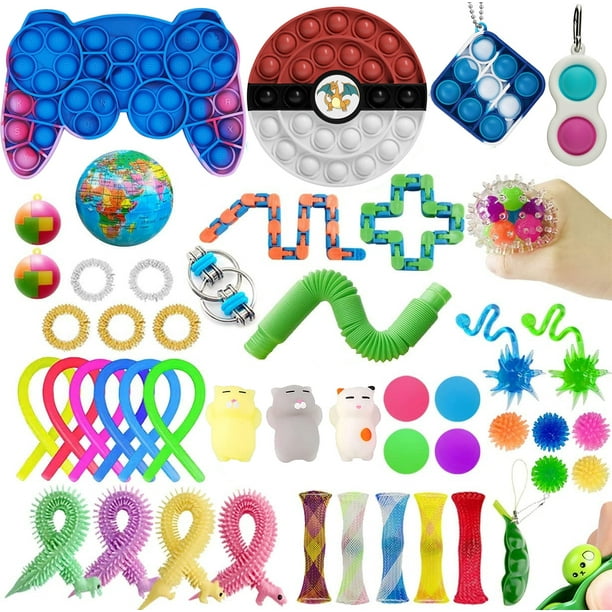 47PCS Fidget Toys Pack Fidgetget Hand Toys Pack, Stress Relief Balls