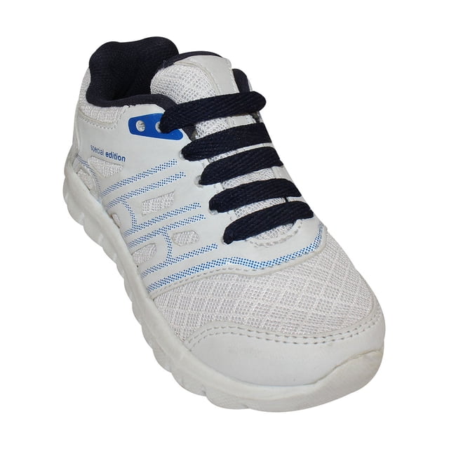 TENIS SPORT LEON NIÑO BLANCO MARINO TEXTIL 7739