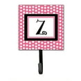 thumbnail image 5 of Carolines Treasures CJ1001-SH4-Parent Letter Initial Monogram - Pink Black Polka Dots Leash Holder or Key Hook, 5 of 7