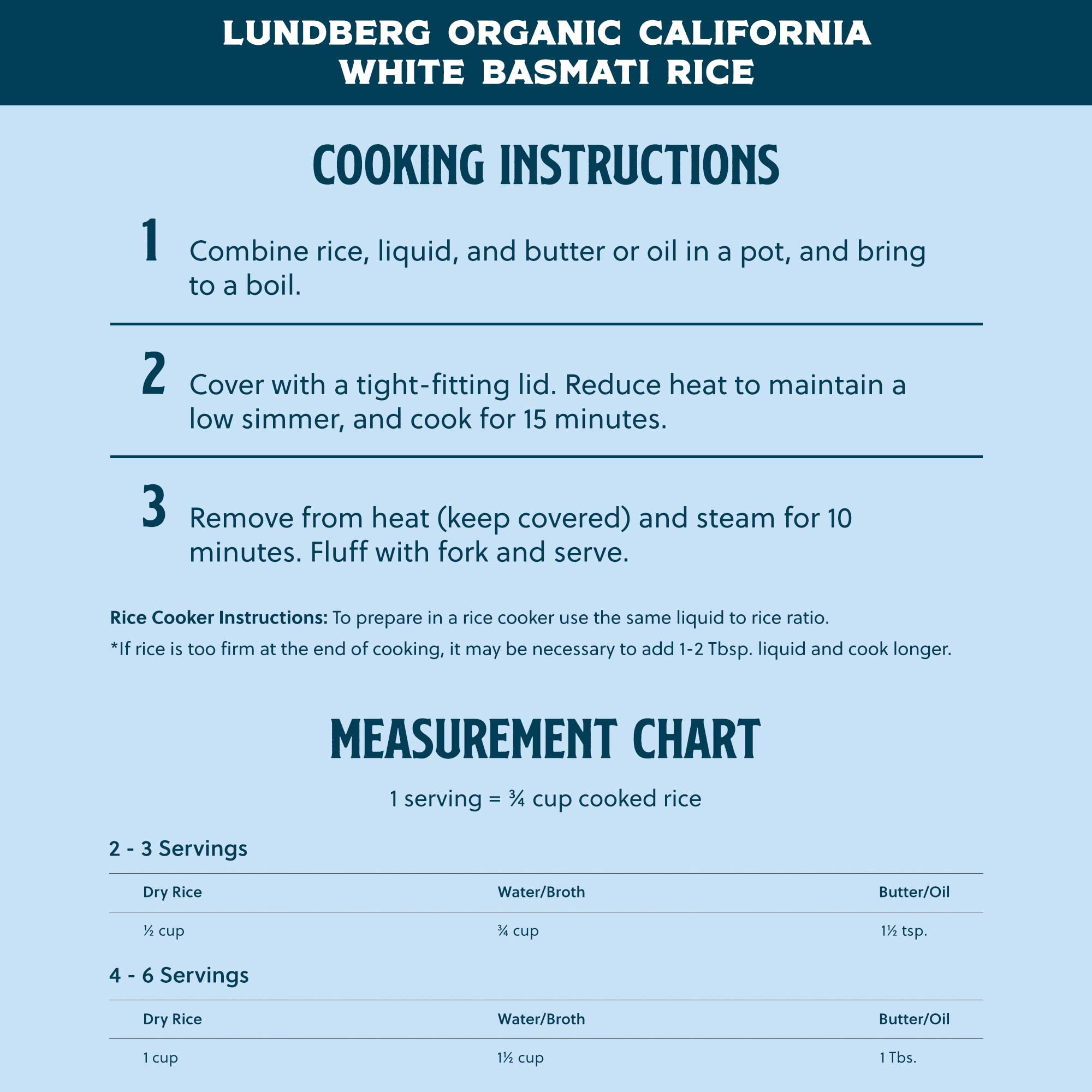 Lundberg Family Farms - Organic California White Basmati Rice, Pleasant Aroma, Fluffy Texture, Won't Clump When Cooked, Bulk Rice, Gluten-Free, Non-GMO, USDA Certified Organic, Vegan, Kosher (25 lb)