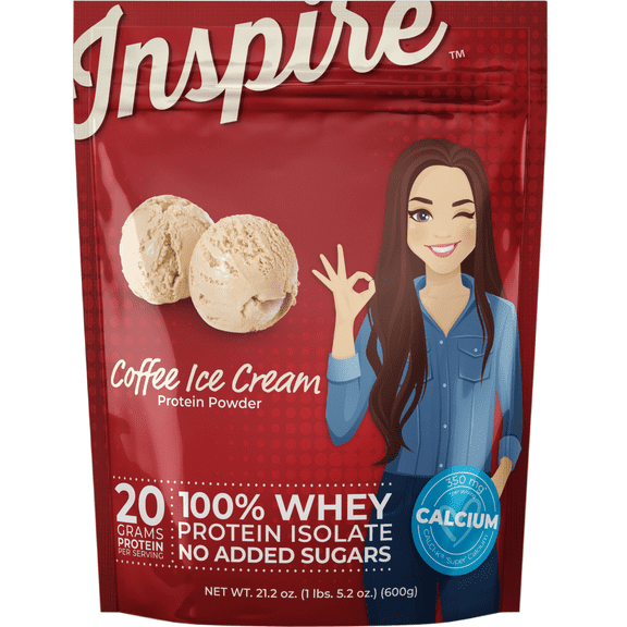 Inspire Coffee Ice Cream Protein Powder by Bariatric Eating
