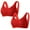 Red bras, variant on 2pcs Bras for Women Plus Size Front Closure Full Coverage Wirefree Sports Bra Ladies Elders Compression Push up Bralettes