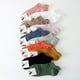 thumbnail image 3 of Calcetines de mujer de dos pines con imitación de orejas atadas, de algodón de color liso, con protección vertical para los pies, calcetines cortos para mujer, calcetines náuticos, calcetines, 3 of 6