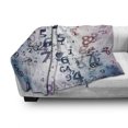 thumbnail image 3 of Abstract Soft Flannel Fleece Blanket, Digital Code Numbers Computer Database Science Information Technology Themed Art, Cozy Plush for Indoor and Outdoor Use, 60" x 80", Teal Black, by Ambesonne, 3 of 6