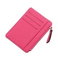 thumbnail image 5 of Fashion Slim Coin Purse Student Korean Version Cash Holder Driver License Cover Bank Card Case Mini Card Holder ID Card Holders Zipper Wallet PINK, 5 of 8