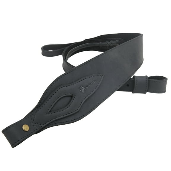 WAYNE'S DOG New Leather Canvas Rifle Sling Hunting Shooting Padded Shotgun Strap Belts in Black