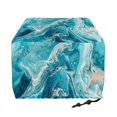 thumbnail image 2 of Xixirimido Teal Color Marble Print Toaster Cover Toaster Oven Cover with Drawstring Toaster Appliance Dust Proof Cover for Kitchen Small Appliance Kitchen Accessories, for 2 Slice, 2 of 7