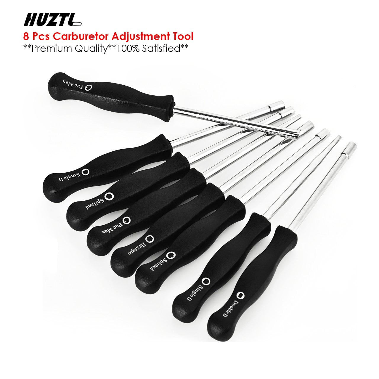 YunZyun Screwdriver 8 Pcs Adjustment Tool Kit Tune-Up Adjusting for Common 2 Cycle Engine Fits for Utilizes The Splined Adjustment Screws Multi 