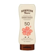 Hawaiian Tropic Sheer Touch Ultra Radiance 50 SPF Sunscreen Lotion, 8 fl oz, Vegan Sunscreen