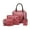 Pink, variant on Women's Handbag Set,4-Piece Fashion Tote Shoulder Bag with Wallet,Top Handle Satchel Purse Collection