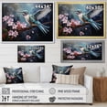 thumbnail image 4 of Designart "Windy Pink Blossom Cherry Tree I" Floral Wall Art - Traditional Pink Cherry Living Room Canvas Art, 4 of 4