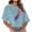 Blue, variant on Oversized Button Down Shirts for Women Casual Summer Clothes for Women Over 50 Summer Tops for Women 2025 Plus Size Womens Summer Shirts with Sleeves