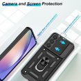 thumbnail image 2 of for Samsung Galaxy A54 5G Case with HD Screen Protector, Heavy Duty Shockproof with 360° Rotation Metal Kickstand [Military Grade] Protective Case for Samsung A54 5G, Black, 2 of 7