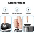 thumbnail image 3 of Pencil Sharpener Electric Pencil Sharpeners, Portable Pencil Sharpener Kids, Blade To Fast Sharpen, Suitable for Colored Pencils/School Pencil Sharpener/Classroom/Office/Home, 3 of 3