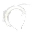 thumbnail image 1 of Venda Fascinator Sunnimix Blanca Novia Pluma Tocado Pelo, 1 of 7