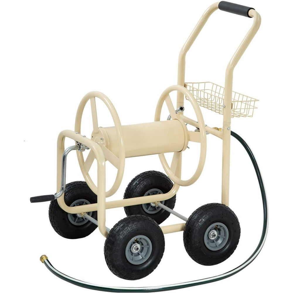 Garden Hose Reel Cart with Wheels Garden Lawn Water Truck Water
