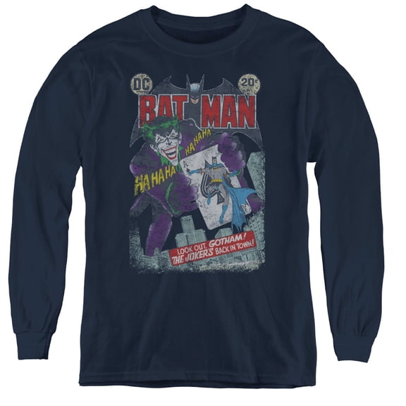 Batman - #251 Distressed - Youth Long Sleeve Shirt - Small