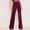 *Purple, variant on ClodeEU Women's Velvet High Waisted Flare Work Pants,Stretch Elastic Waist Business Casual Trousers Gray,Womens Plus XL