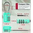 thumbnail image 4 of ANVIL TSA Approved Cable Luggage Locks 3 Digit Combination with Zinc Alloy Steel, 4 of 6