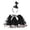 Black, variant on Zylarhe Kids Girls Ballet Skirts Hallowmas Party Prints Tulle Dance Skirt Hairband Set Black 2-3 Years